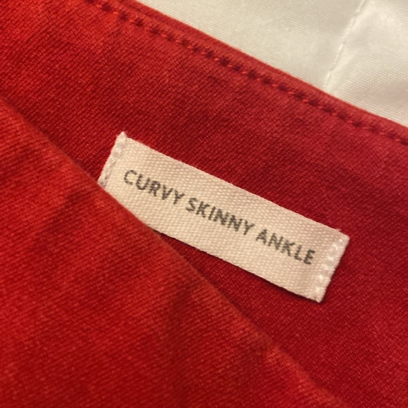 Loft Outlet Women's 12 Curvy Skinny Pants Blue - Picture 3 of 3